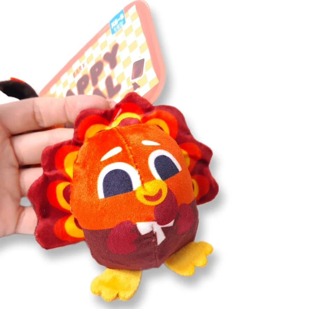 BarkBox Dog Toys Limited Edition Thanksgiving Squeaky Crinkle 2pc Pets Play Toys